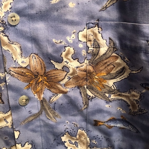 Vintage Pierre Cardin Casual Summer Shirt Ocean Theme Vacation Cruise Shirt - Picture 4 of 9